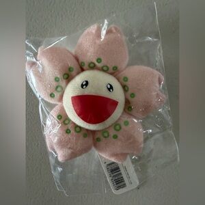 Takashi Murakami Sakura Flower Plush Pin Keychain NWT Cherry Blossom Authentic